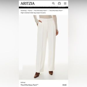Aritzia Wilfred effortless pant light birch